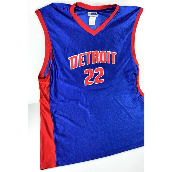 Vintage NBA Detroit Pistons Tayshaun Prince Blue Jersey Men's Size 2XL - Picture 2 of 9